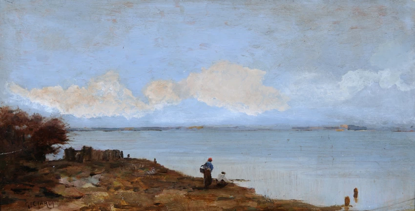 Pescatori nella laguna veneta
